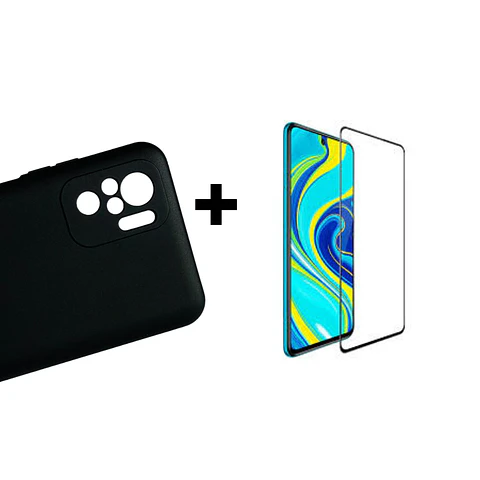 Carcasa Para Xiaomi Redmi Note 10 4g / 10s Silicona Color + Mica