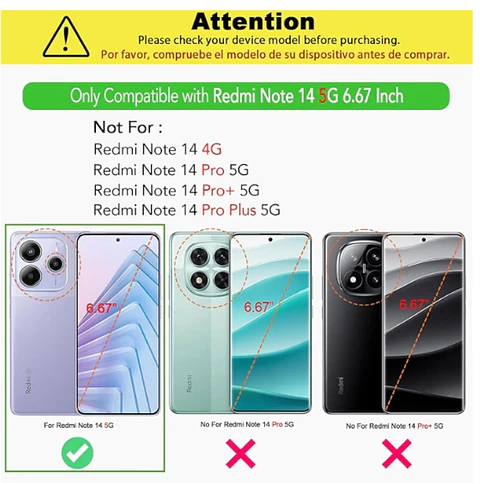 Carcasa Para Xiaomi Note 14 5g Transparente Reforzada
