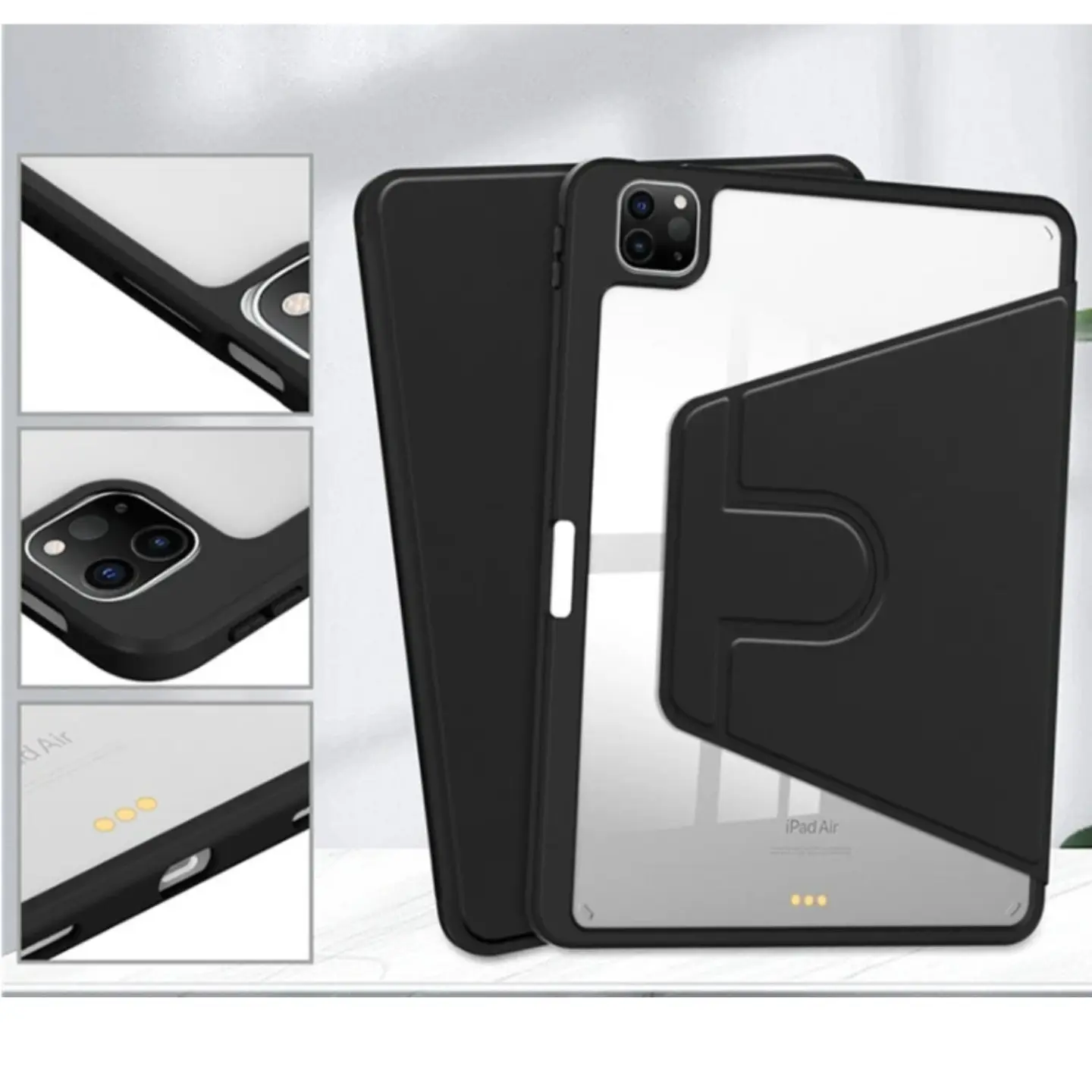 Carcasa Smart Cover Clear 360 Para iPad Pro 12.9 2020-24 9