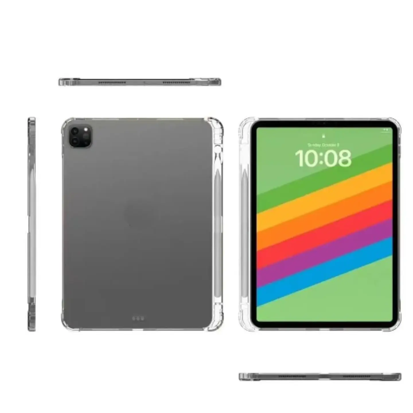 Carcasa Transparente Con Ranura Para iPad Air 13 M3 2025 2