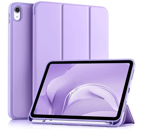 Carcasa Smart Cover Ranura Para iPad A16 11th 2025 Lila