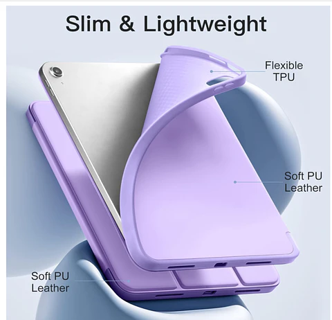 Carcasa Smart Cover Ranura Para iPad 10ma 10.9 Lila