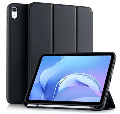 Carcasa Smart Cover Ranura Para iPad 10ma 10.9 Negro