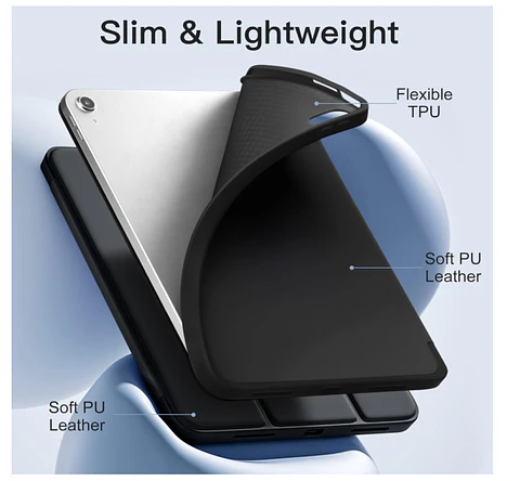 Carcasa Smart Cover Ranura Para iPad 10ma 10.9 Negro