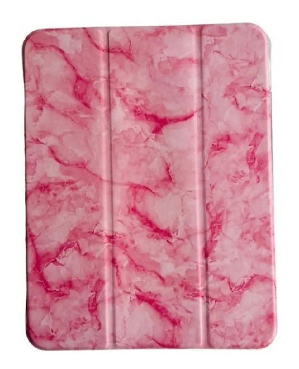 Funda Smart Cover Mármol Para iPad Air 11 M3 2025 Rosado 5