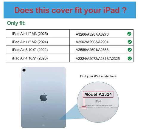Carcasa Para iPad Air 11 M3 2025 Transparente Reforzada