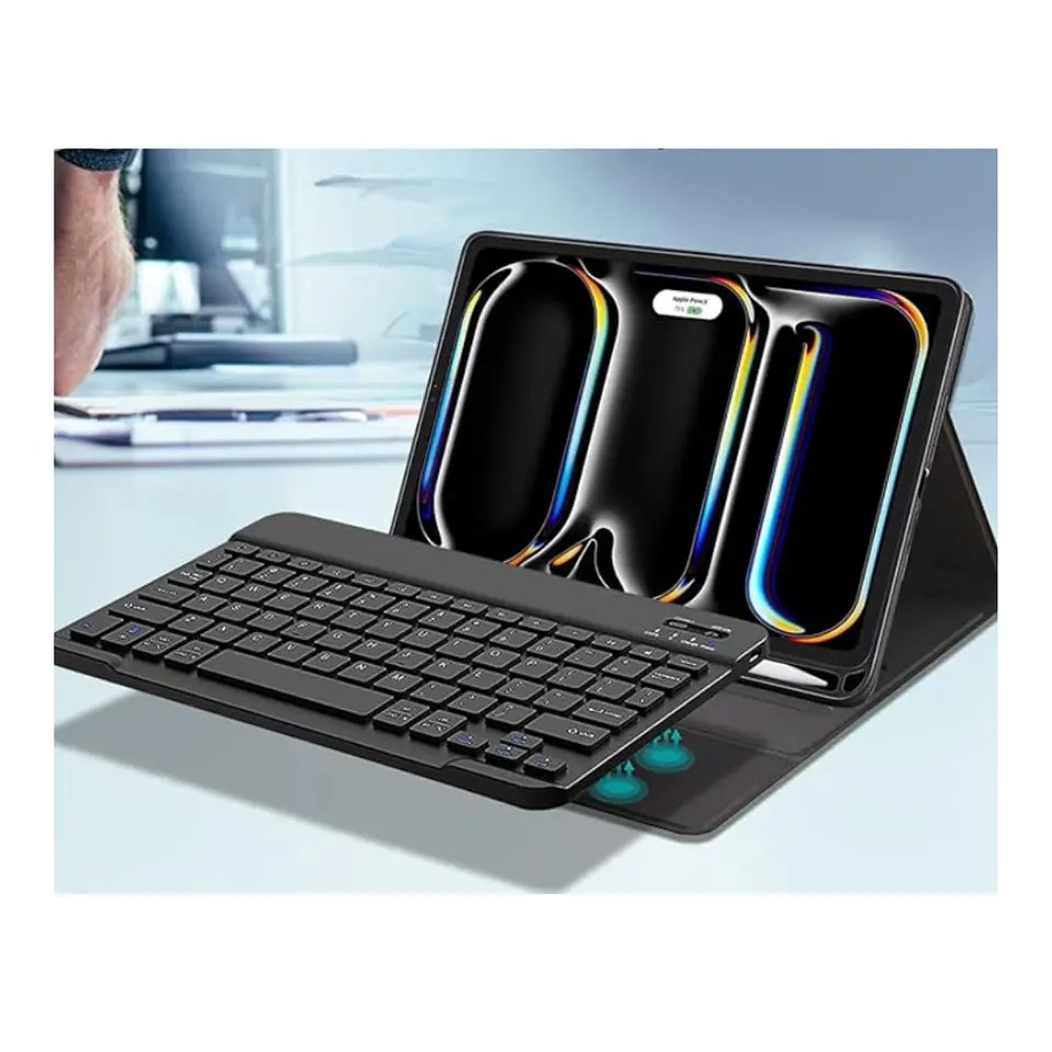 Funda Con Teclado Negro Para iPad Air 13 M3 2025 Con Ranura 4