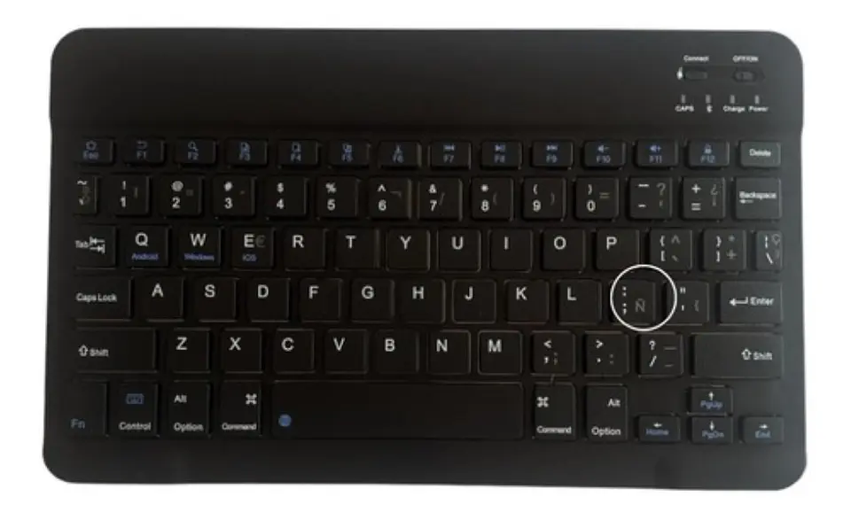 Funda Con Teclado Negro Para iPad Air 13 M3 2025 Con Ranura 6