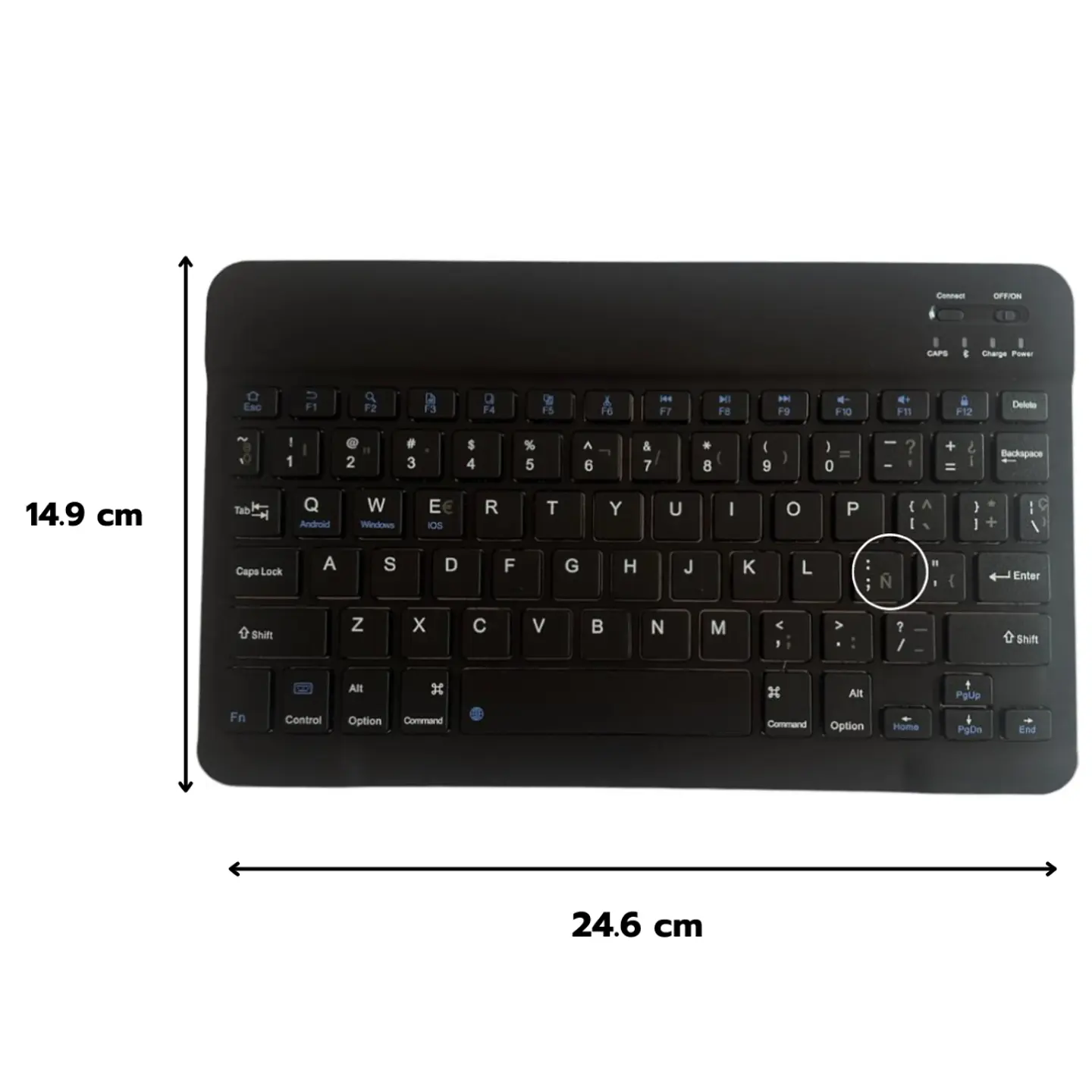 Funda Con Teclado Negro Para iPad Air 13 M3 2025 Con Ranura 8