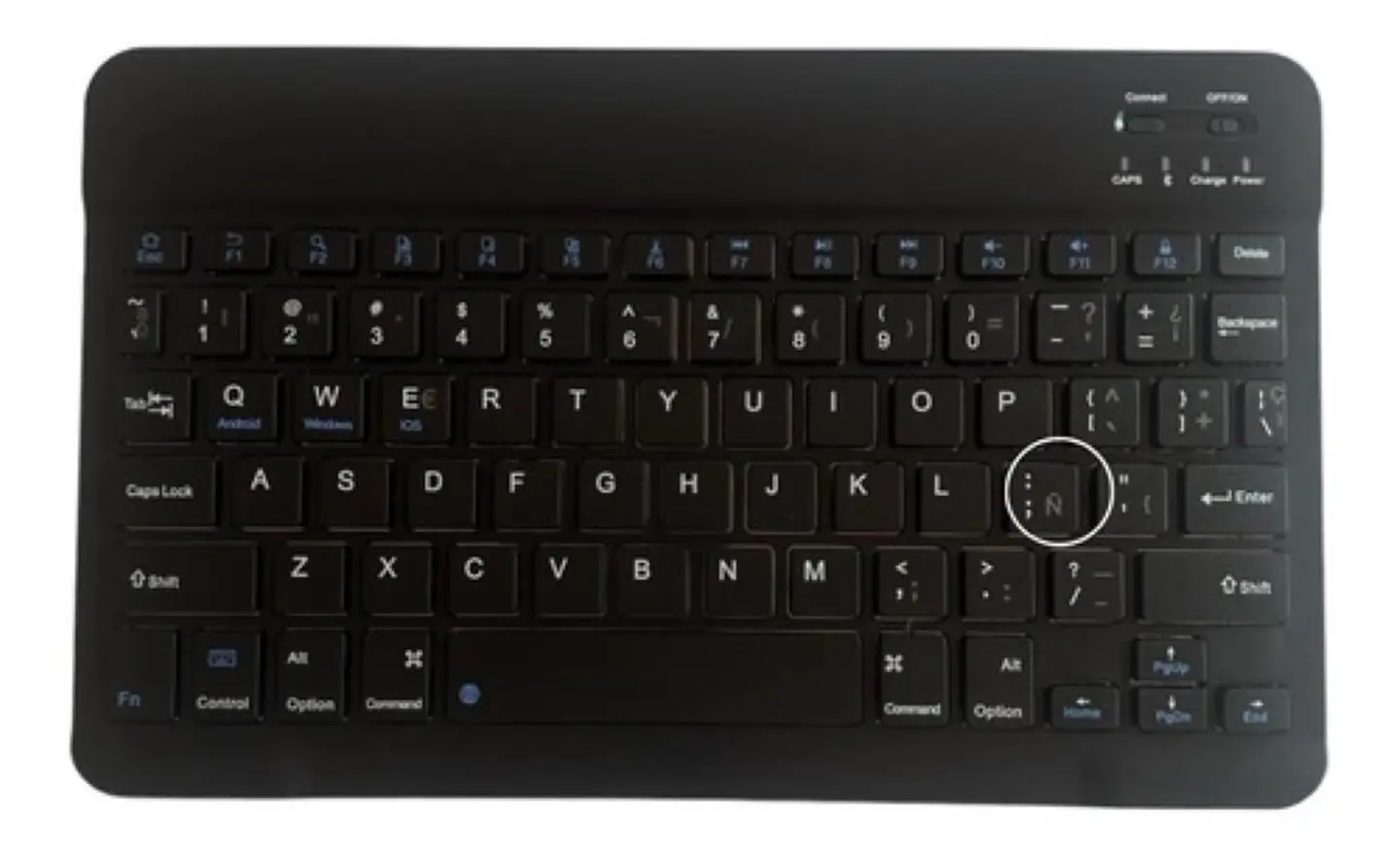 Funda Con Teclado Negro Para iPad A16 11th Gene En Español 2