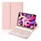 Funda Con Teclado Rosado Para iPad A16 11th Gene Español - Miniatura 1