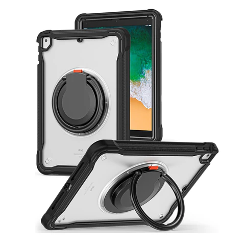 Carcasa Anillo Con Soporte Para iPad A16 11th Gene Transparente