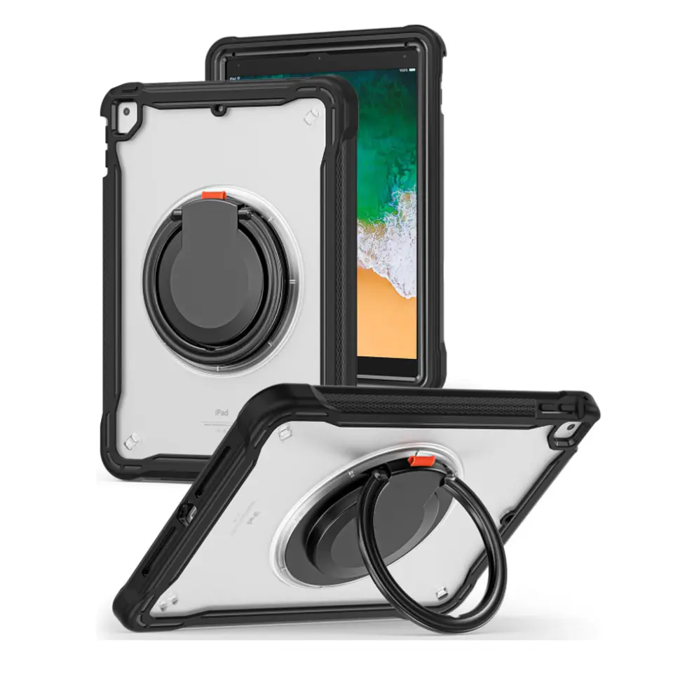 Carcasa Anillo Con Soporte Para iPad A16 11th Gene Transparente 1