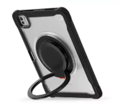 Carcasa Anillo Con Soporte Para iPad A16 11th Gene Transparente
