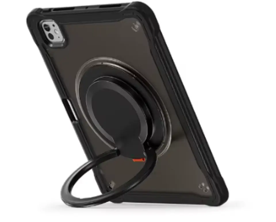 Carcasa Anillo Con Soporte Para iPad A16 11th Gene Negro 1