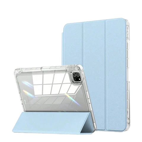 Carcasa Smart Cover Clear Para iPad 10ma Gene 10.9 Azul Claro
