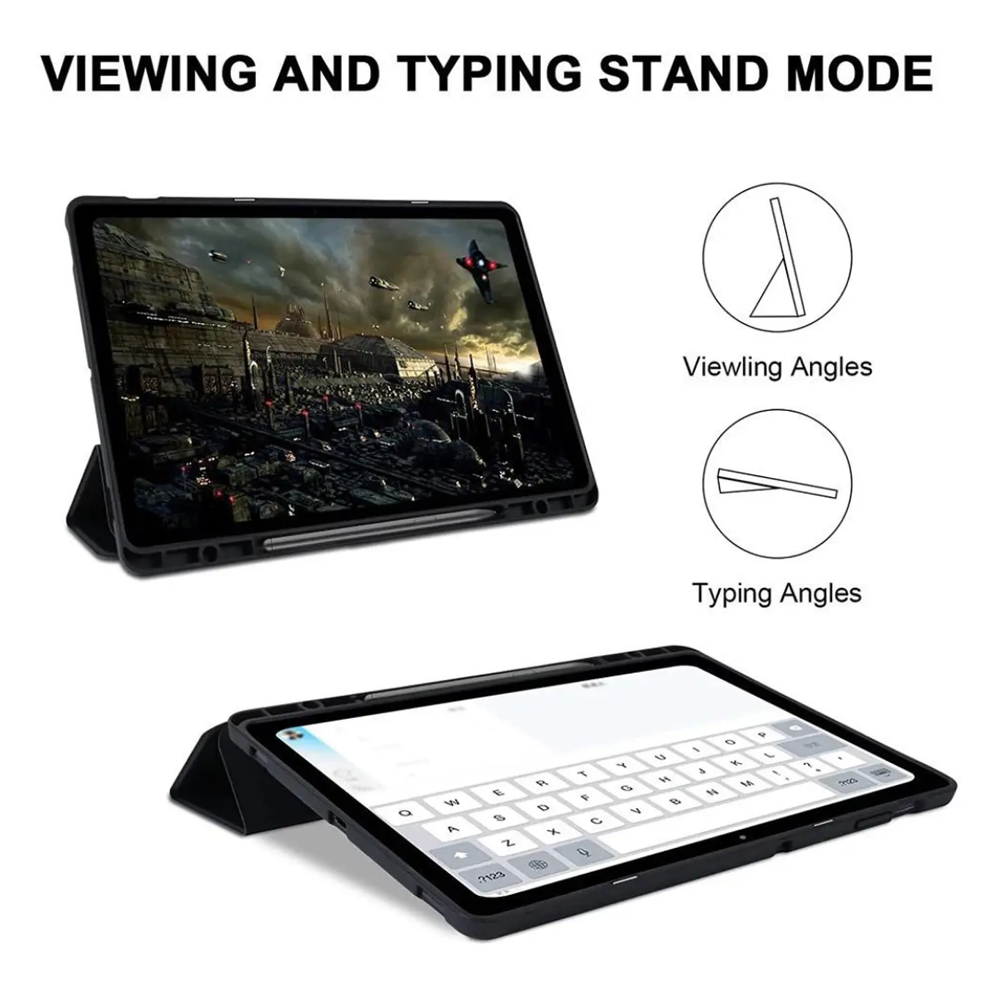 Funda Carcasa Con Ranura Para Samsung Tab S10 Fe 10.9 Negro 3