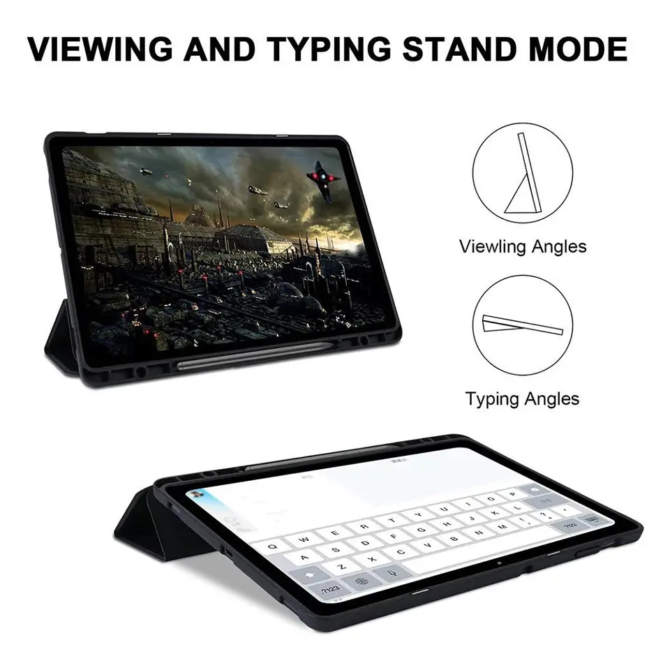 Funda Carcasa Con Ranura Para Samsung Tab S10 Fe 10.9 Negro 3