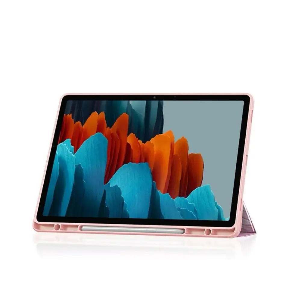 Funda Smart Cover Clear Mármol Para Tablet Samsung S10 Fe 10.9 8