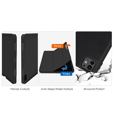 Carcasa Smart Cover Ranura Para iPad Pro 11 M4 2024 Negro