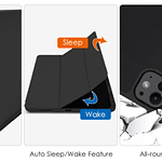 Carcasa Smart Cover Ranura Para iPad Pro 11 M4 2024 Negro