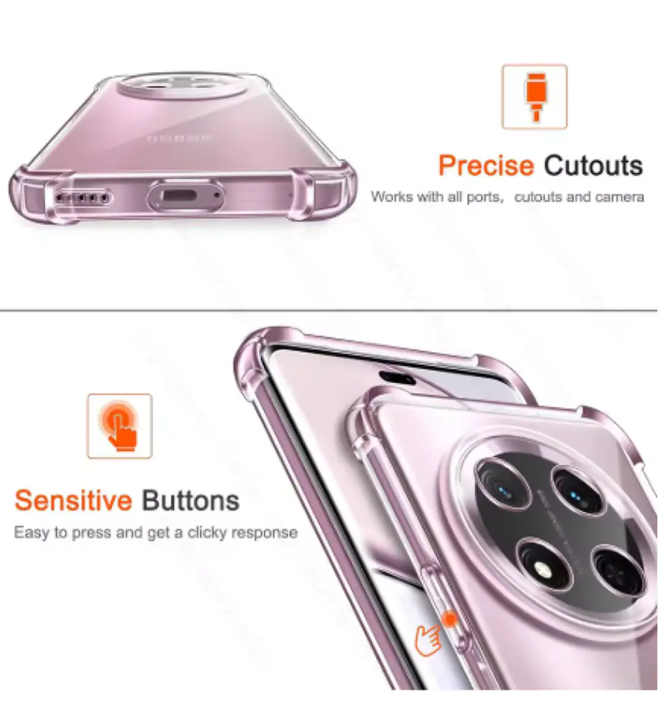 Carcasa Para Honor Magic7 Lite Transparente Reforzada 2