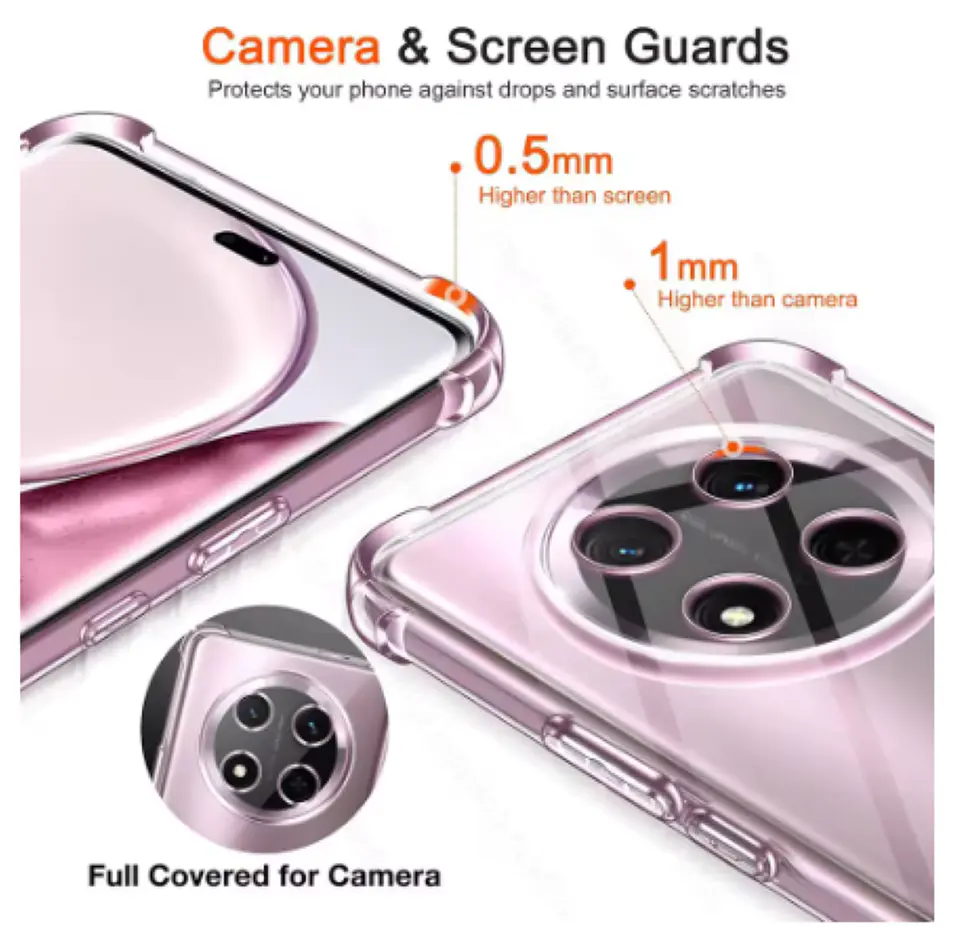 Carcasa Para Honor Magic7 Lite Transparente Reforzada 3