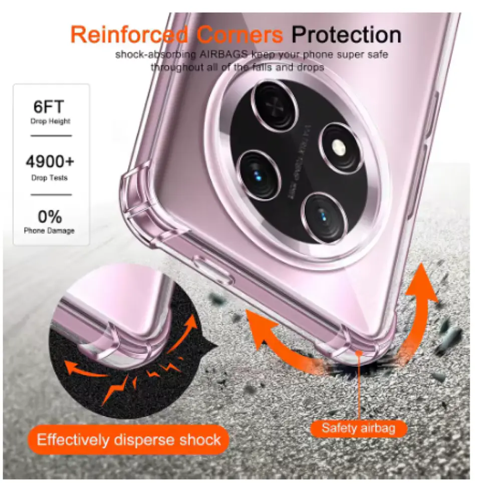 Carcasa Para Honor Magic7 Lite Transparente Reforzada 4