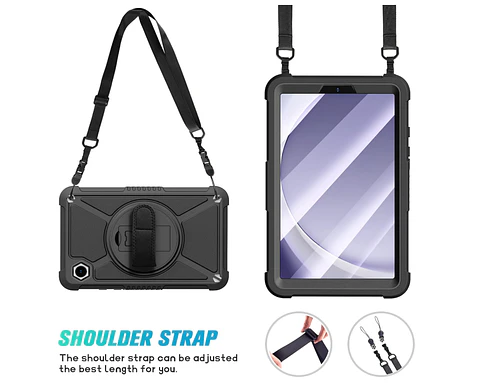 Funda Carcasa Antigolpes 360 Para Tablet A9+ Plus Con Correa