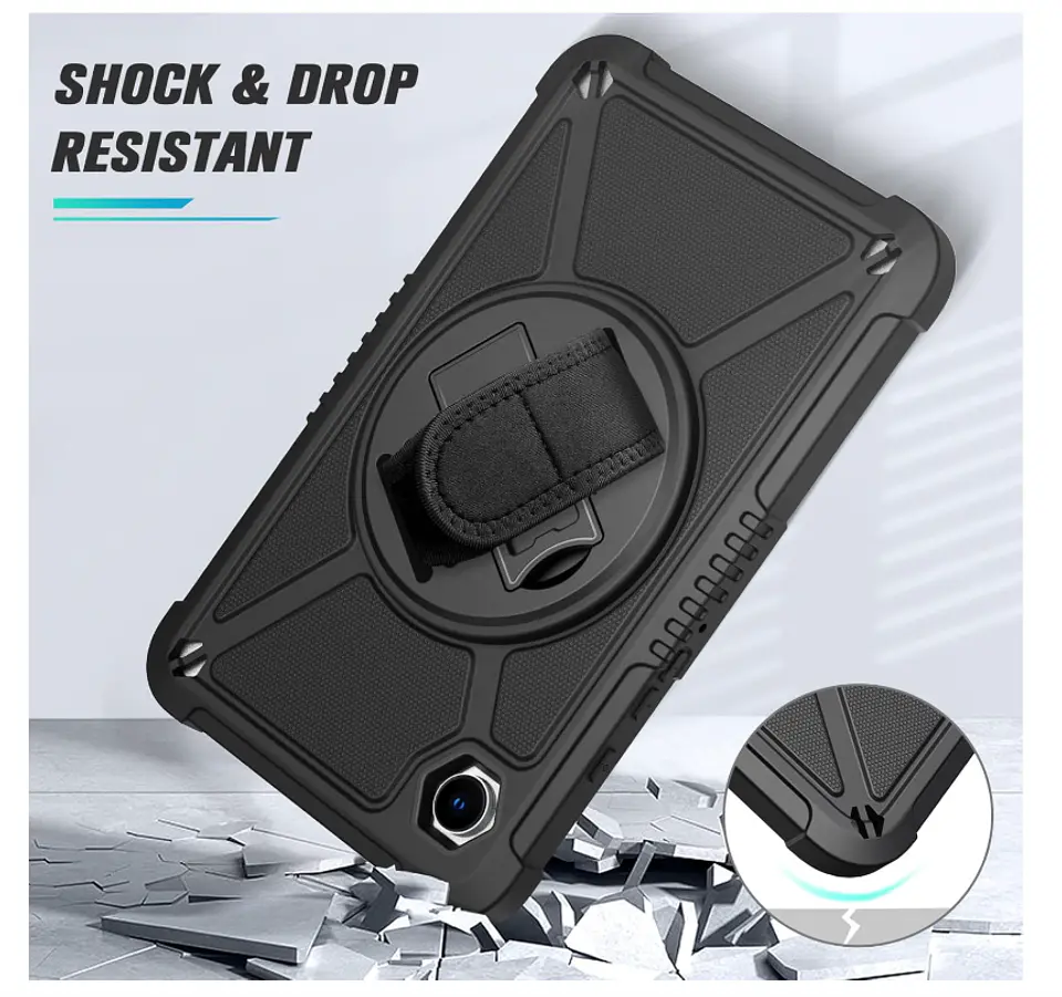 Funda Carcasa Antigolpes 360 Para Tablet A9+ Plus Con Correa 4