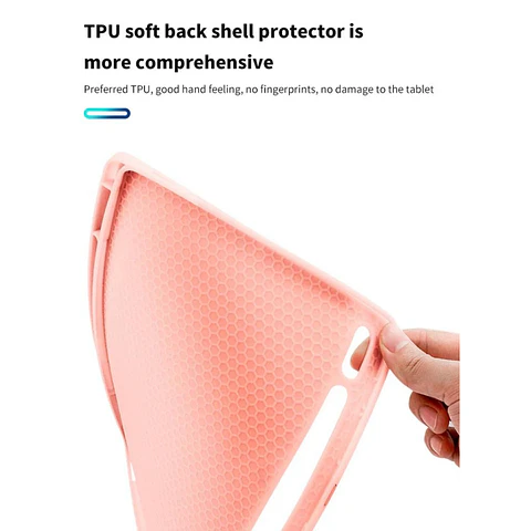 Funda Carcasa Smart Cover Ranura Para Tab S10 Fe 10.9 Rosado