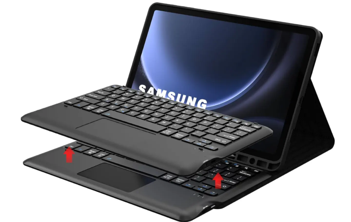 Funda Con Teclado Touchpad Negro Para Tablet S10 Fe 10.9 4
