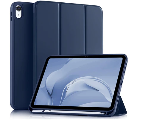 Carcasa Smart Cover Ranura Para iPad A16 11th 2025 Azul