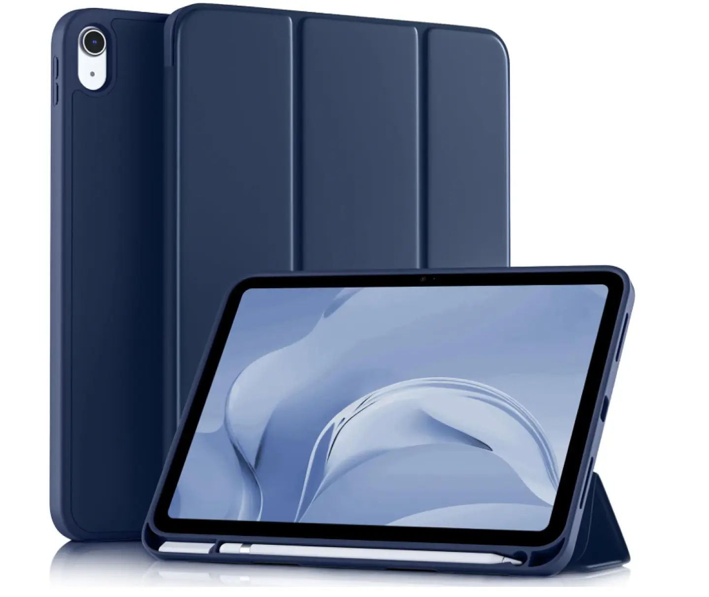 Carcasa Smart Cover Ranura Para iPad A16 11th 2025 Azul 1