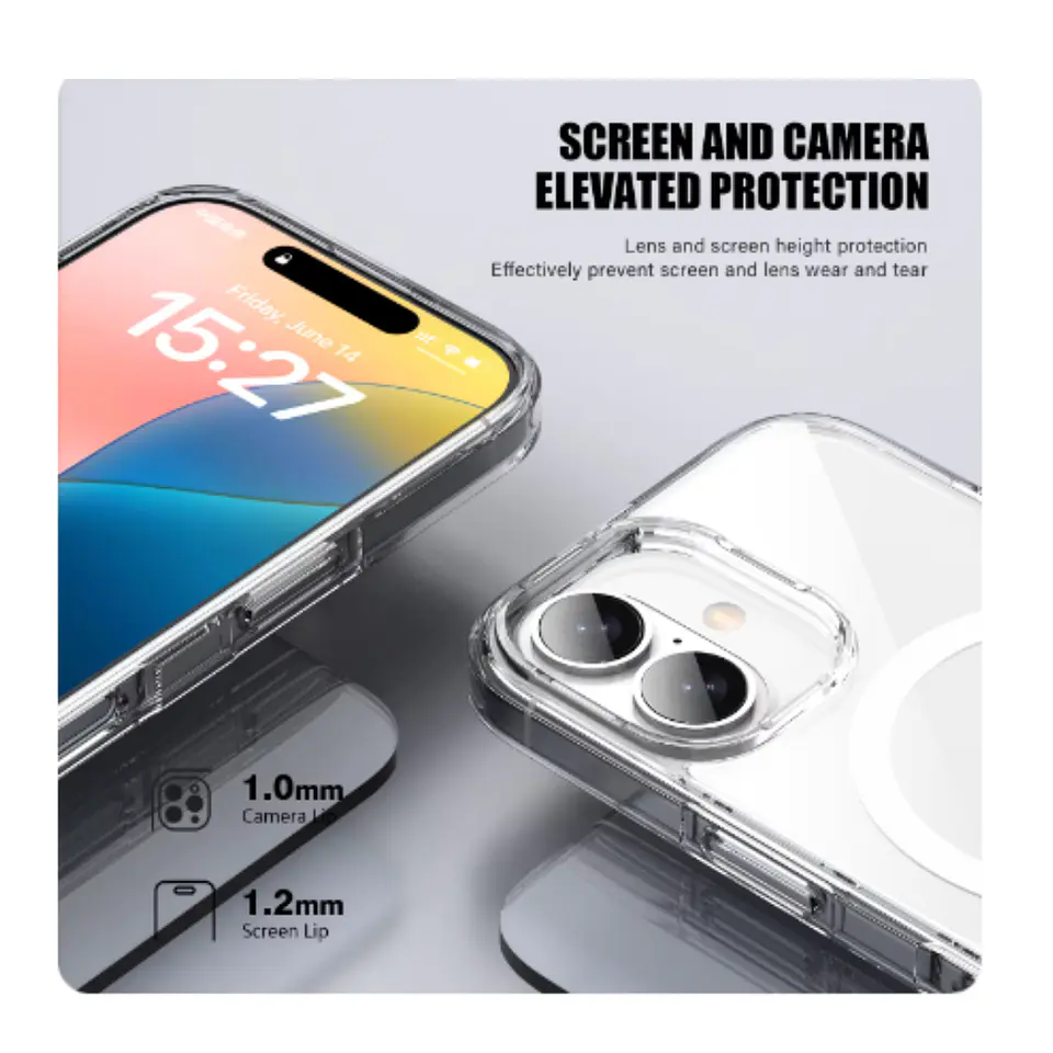 Carcasa Para iPhone 16 Plus Transparente MagSafe 4