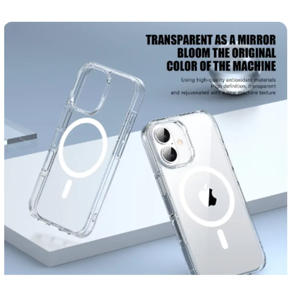 Carcasa Para iPhone 16 Pro Max Transparente MagSafe 6