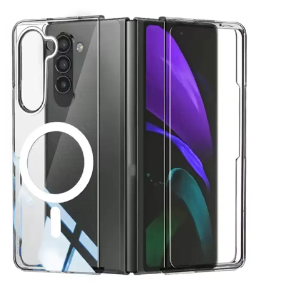 Carcasa Para Samsung Z Fold 5 Transparente MagSafe 1
