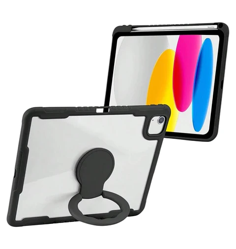 Carcasa Protectora con Soporte Para iPad 10ma 10.9 Negro