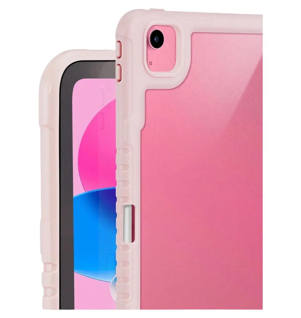Carcasa Protectora con Soporte Para iPad Air 13 M3 Rosado 5