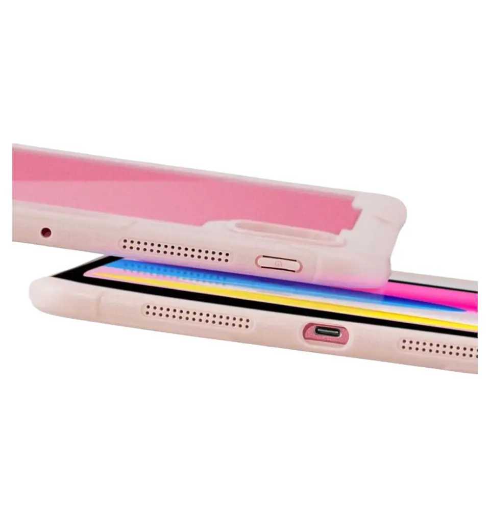 Carcasa Protectora con Soporte Para iPad Air 13 M2 Rosado 3