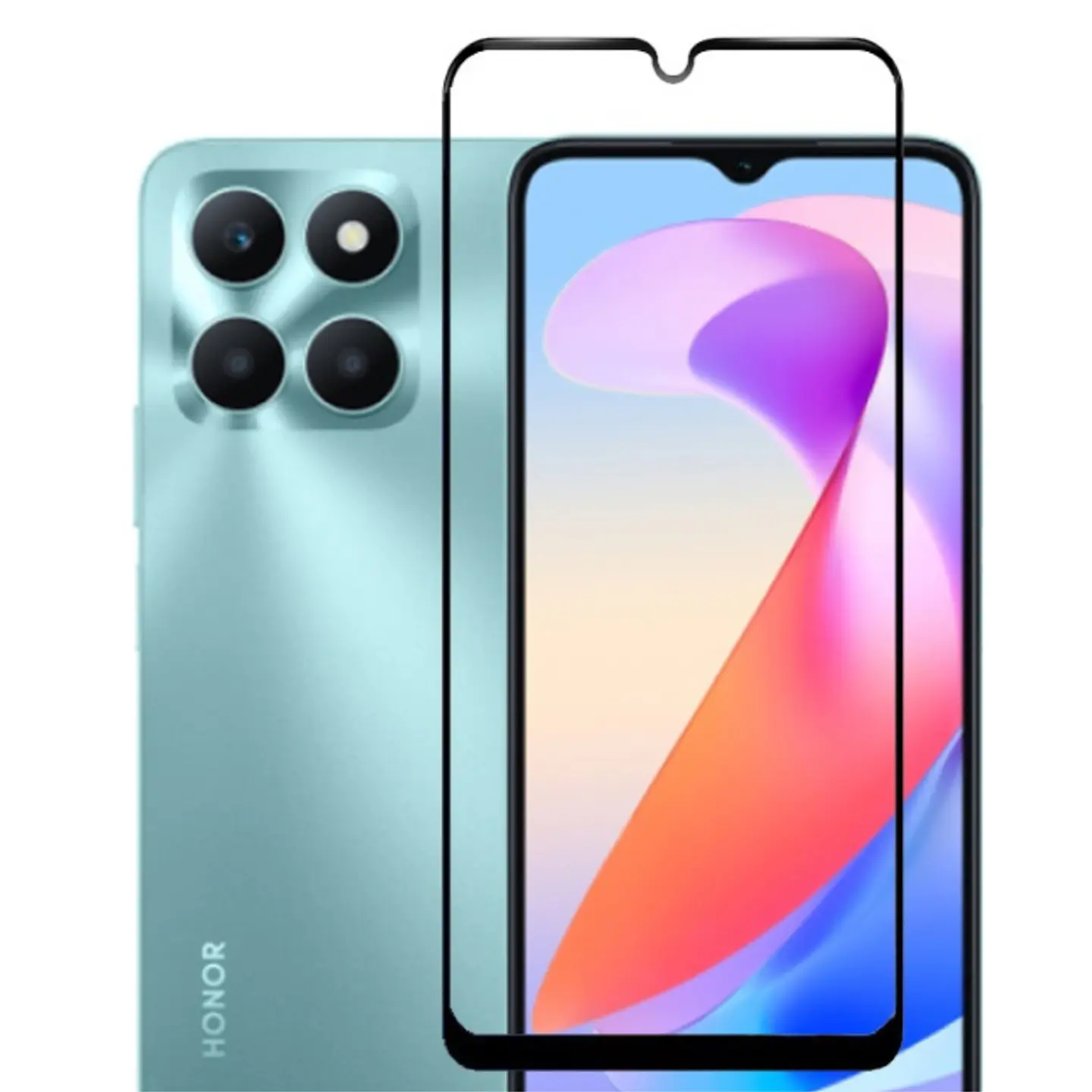 Mica Lámina Vidrio Templado Completa Para Honor X5b Plus 1