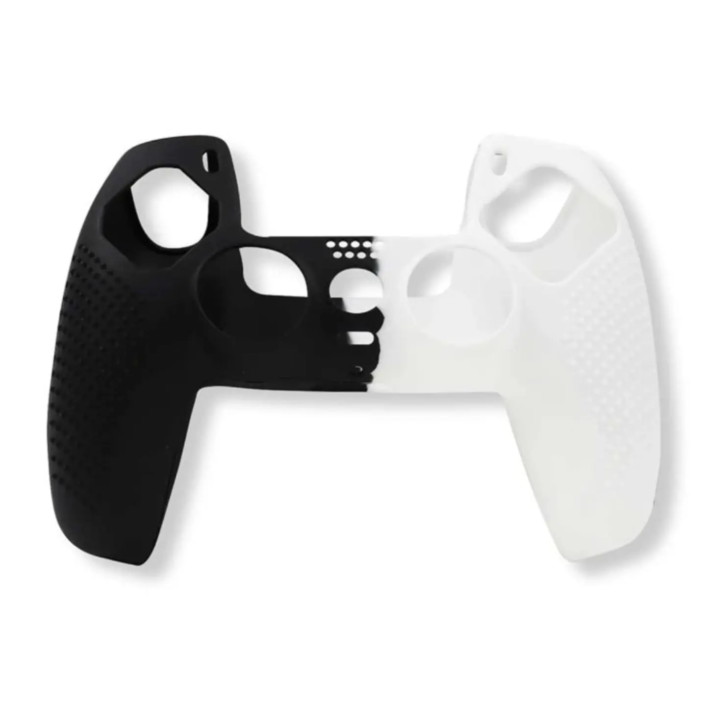 Funda Protectora Para Mando Playstation Ps4 Blanco Con Negro 2
