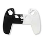 Funda Protectora Para Mando Playstation Ps4 Blanco Con Negro - Miniatura 2