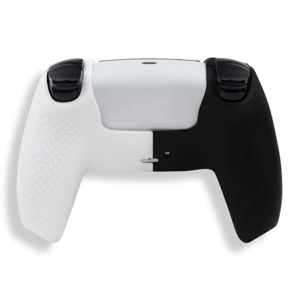 Funda Protectora Para Mando Playstation Ps4 Blanco Con Negro 3
