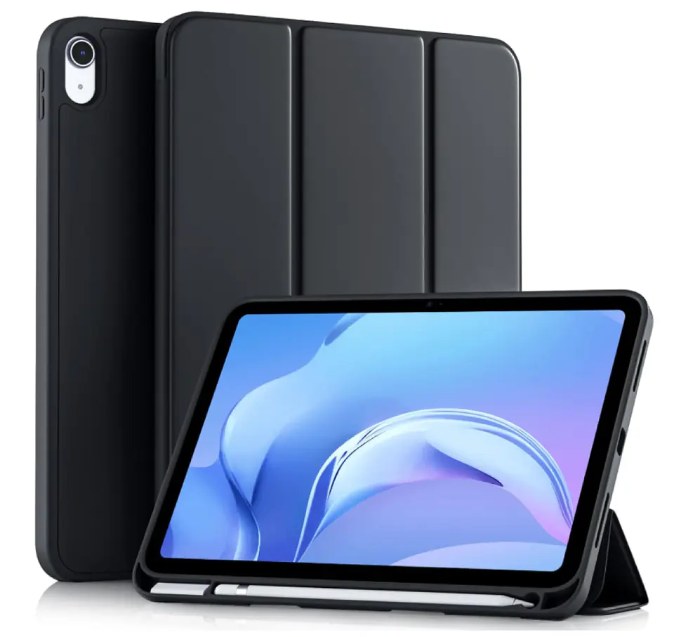 Carcasa Smart Cover Para iPad A16 11th 2025 Negro + Mica 2