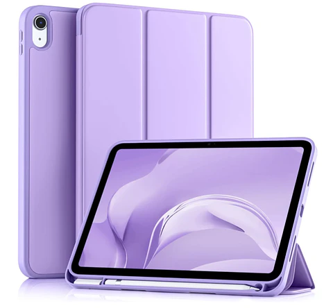 Carcasa Smart Cover Para iPad A16 11th 2025 Lila + Mica