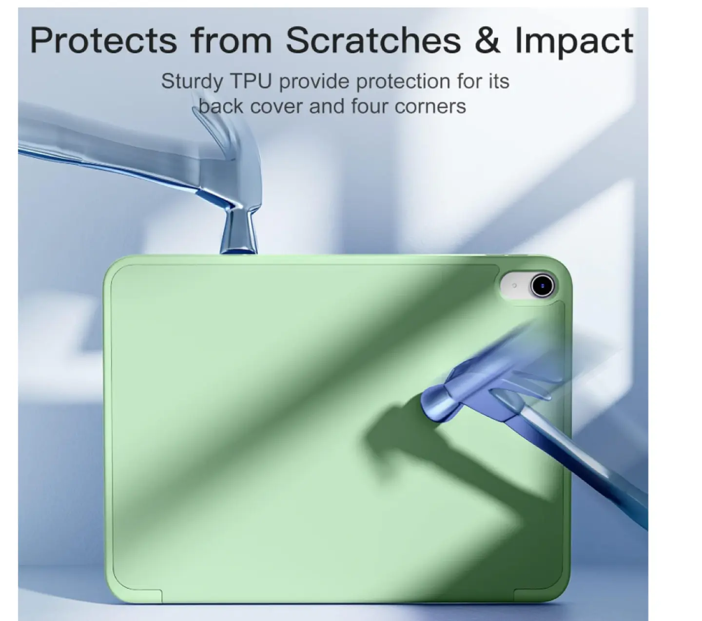 Carcasa Smart Cover Para iPad A16 11th 2025 Verde + Mica 4