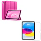 Carcasa Smart Cover Para iPad A16 11th 2025 Fucsia + Mica - Miniatura 1