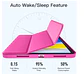 Carcasa Smart Cover Ranura Para iPad Air 11 M2 2024 Fucsia - Miniatura 3