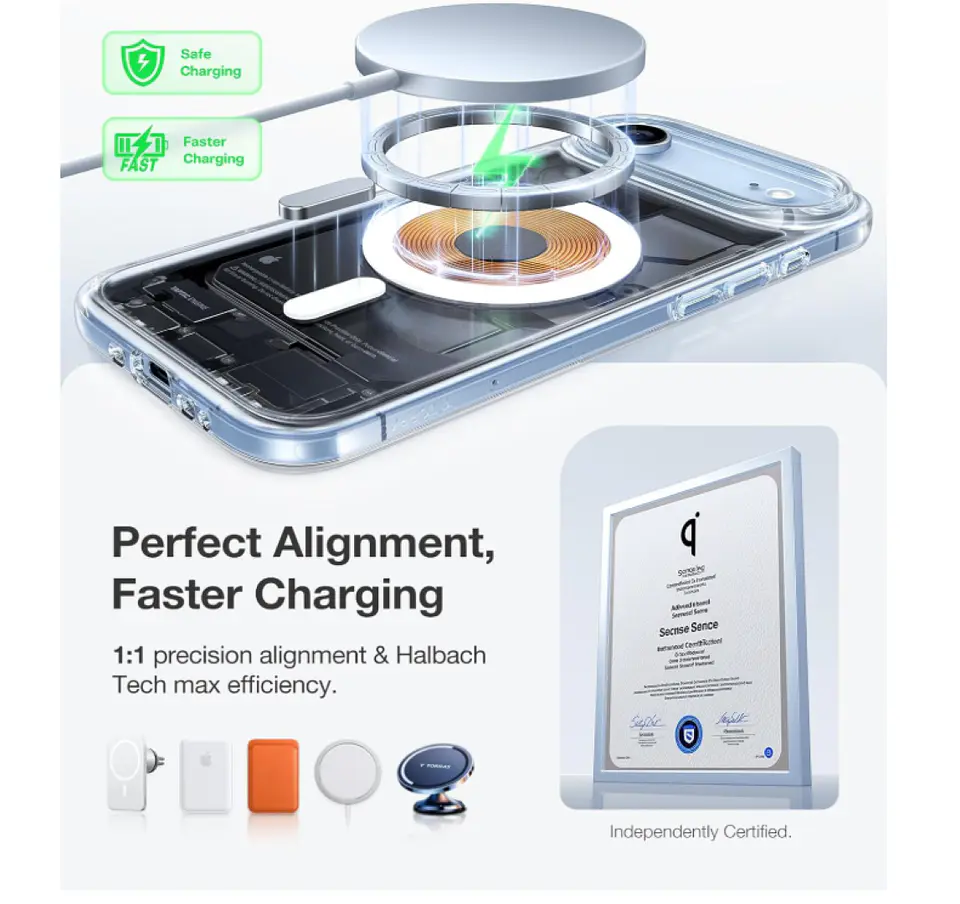 Carcasa Para iPhone 17 Air Transparente MagSafe 2